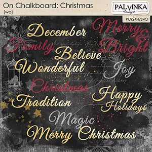 On Chalkboard: Christmas WA