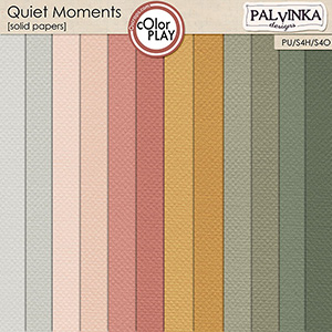 Quiet Moments Solid Papers