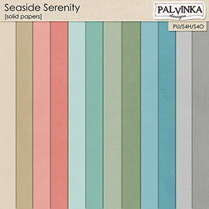 Seaside Serenity Solid Papers