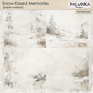 Snow-Kissed Memories Paper Overlays