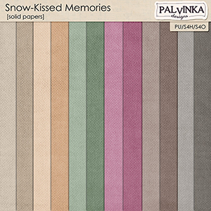 Snow-Kissed Memories Solid Papers