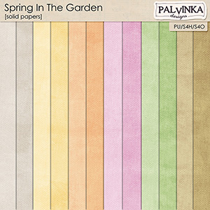 Spring In The Garden Solid Papers