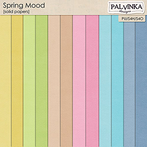 Spring Moon Solid Papers