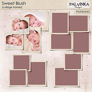 Sweet Blush Collage Frames