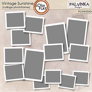 Vintage Sunshine Collage Frames