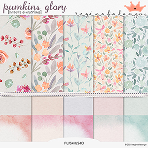 PUMKINS GLORY PAPERS & OVERLAYS