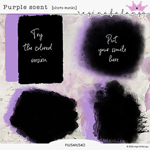 PURPLE SCENT PHOTO MASKS