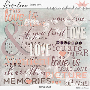 ROSALINE WORD ART