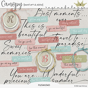 CANOPY WORD ART & ALPHAS