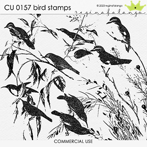CU 0157 BIRD STAMPS 