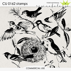 CU 0162 BIRD STAMPS
