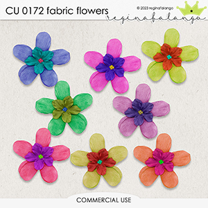 CU 0172 FABRIC FLOWERS