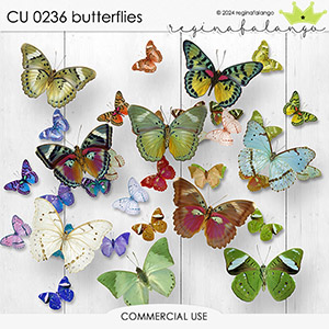 CU 0236 BUTTERFLIES