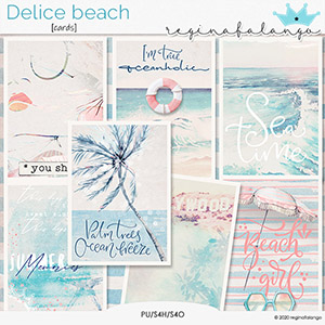 DELICE BEACH CARDS