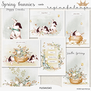 SPRING BUNNIES CARDS