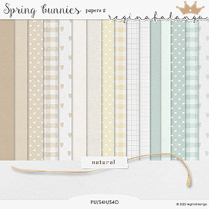 SPRING BUNNIES PAPERS 2 