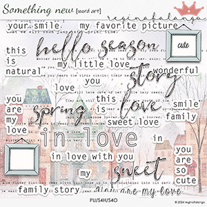 SOMETHING NEW WORD ART