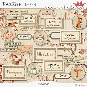 TRADITION WORD ART