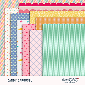 Candy Carousel Papers by Sweet Doll