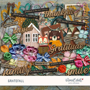 Gratefall Embellishments by Sweet Doll  