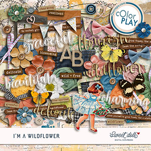I'm a Wildflower Embellishments by Sweet Doll