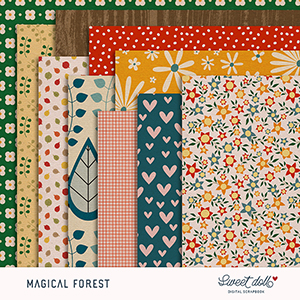Magical Forest Papers by Sweet Doll 