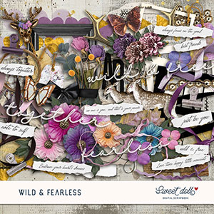 Wild & Fearless Embellishments by Sweet Doll 