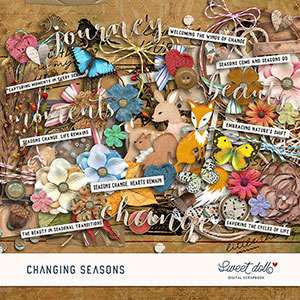 Changing Seasons Embellishments by Sweet Doll