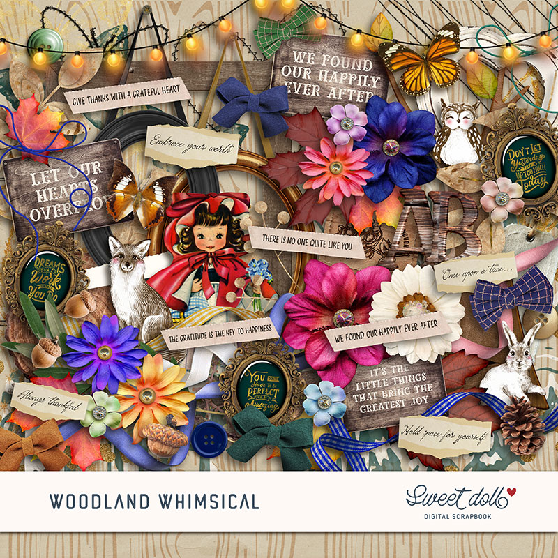Woodland Whimsical Embellishments by Sweet Doll