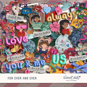 For Ever and Ever Embellishments by Sweet Doll