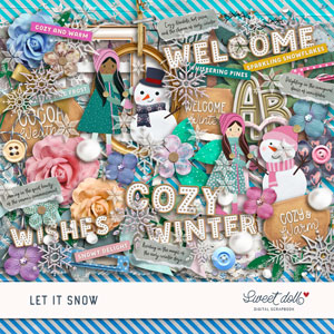 Let it Snow Embellishments by Sweet Doll