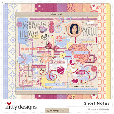 Short Notes Kit by Kitty Designs