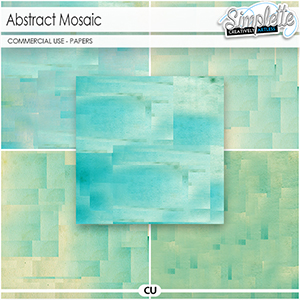 Abstract Mosaic (CU papers) by Simplette | Oscraps