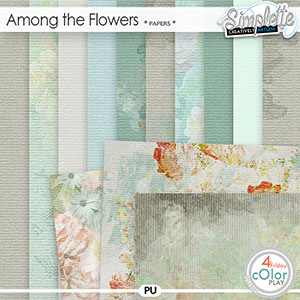 Among the flowers (papers) by Simplette