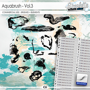 Aquabrush (CU elements + brushes) vol.3