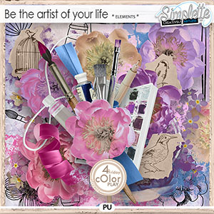 Be the artist of your life (elements) by Simplette