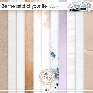Be the artist of your life (papers) by Simplette