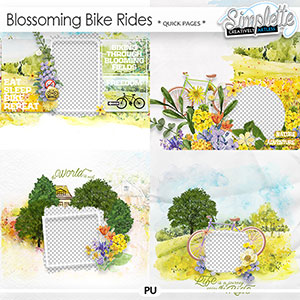 Blossoming Bike Rides (quick pages) by Simplette
