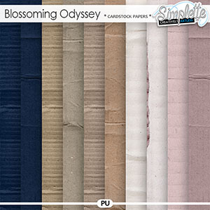 Blossoming Odyssey (cardstock papers) by Simplette