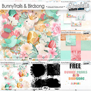 Bunny Trails and Birdsong (collection with FREE pack offered) by Simplette