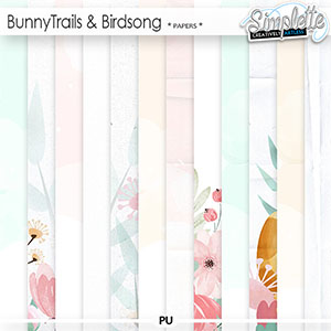 Bunny Trails and Birdsong (papers) by Simplette