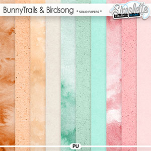 Bunny Trails and Birdsong (solid papers) by Simplette