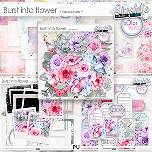 Burst into Flowers (collection) by Simplette | Oscraps