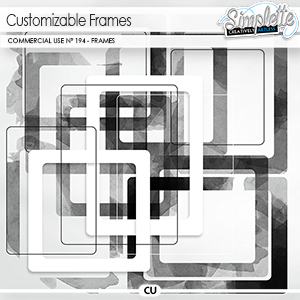 Customizable Frames (CU templates) 194 by Simplette | Oscraps