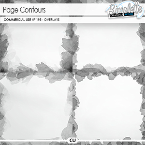 Page contours (CU overlays) 195 by Simplette | Oscraps