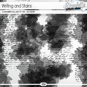 Writing and stains (CU accents) 198 by Simplette | Oscraps