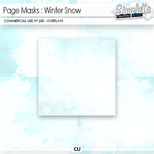 Page Masks : Winter Snow (CU overlays) 200 by Simplette | Oscraps