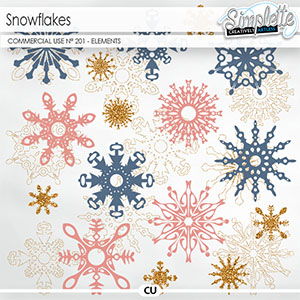 Snowflakes (CU elements) 201 by Simplette | Oscraps