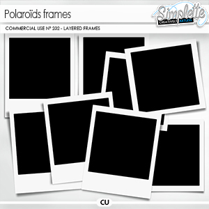 Polaroïd frames (CU layered elements) 202 by Simplette | Oscraps