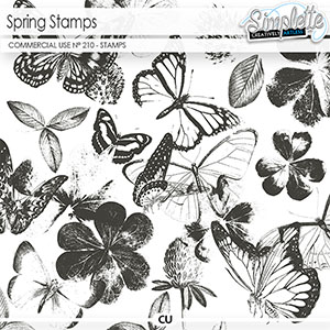 Spring Stamps (CU stamps) 210 by Simplette | Oscraps